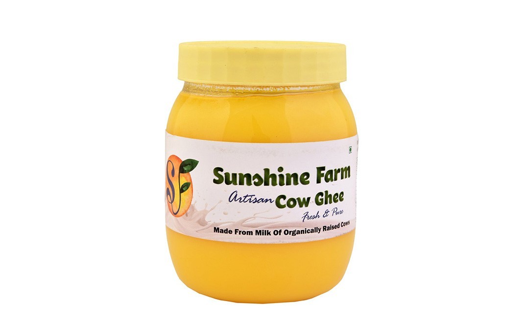 Sunshine Farm Artisan Cow Ghee (Fresh & Pure)    Plastic Jar  500 millilitre